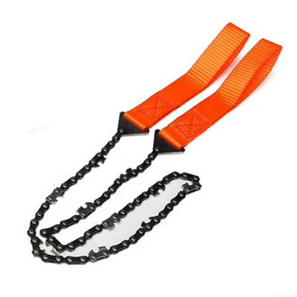 Portable Survival Chain Saw Chainsaw Emergency Camping Pocket Hand Tool Pouch US 